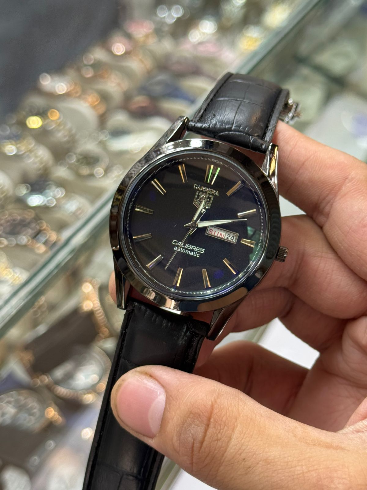 Carrera Calibre 5 - Luxury Swiss Watch With Leather Strap - Image 3