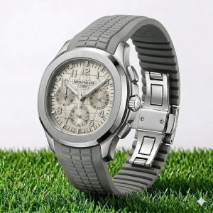 Chronograph Mens Watch With Rubber Strap