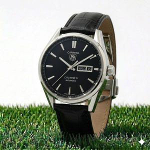 Carrera Calibre 5 - Luxury Swiss Watch With Leather Strap